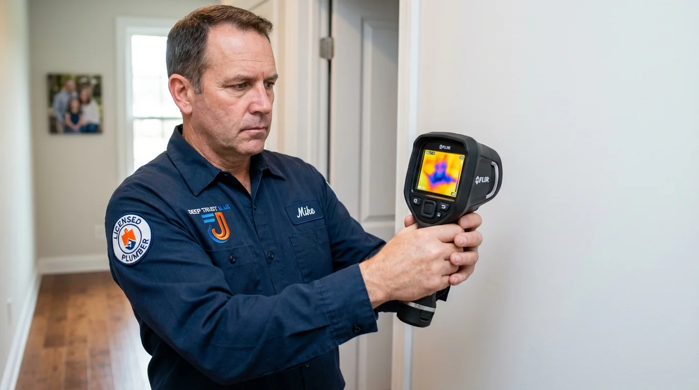 Thermal imaging leak detection by Johns Plumbing LLC in Odenville